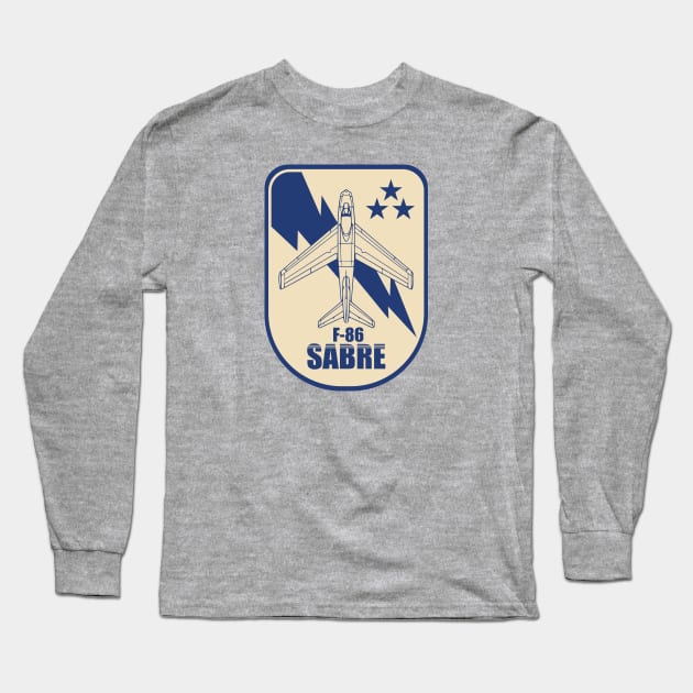 F-86 Sabre Patch Long Sleeve T-Shirt by TCP